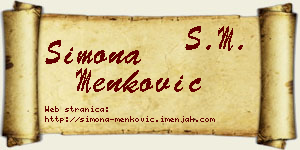 Simona Menković vizit kartica